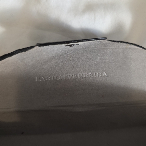 Barton Perreira Gold Tone Aviator Sunglasses with Brown Lenses - Picture 10 of 10